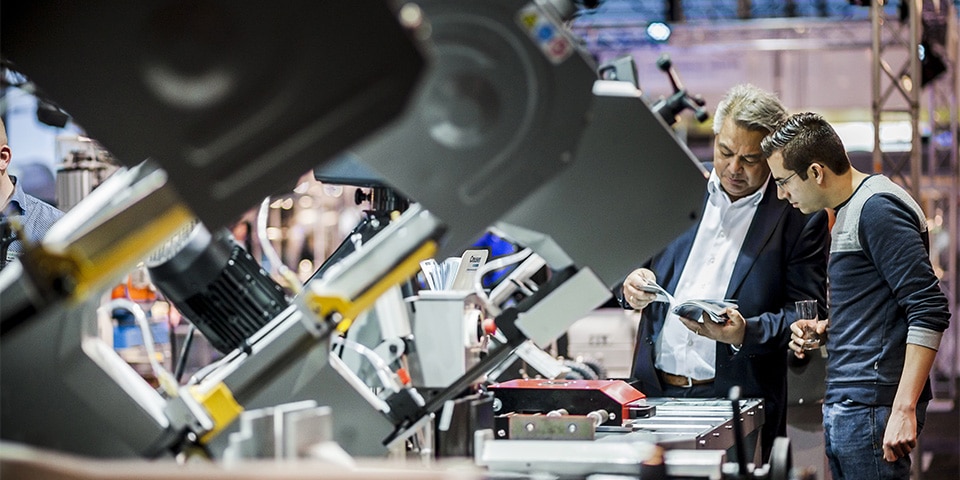 Gesegmenteerde plattegrond maakt u snel wegwijs op beurs