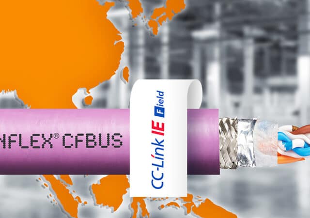 Uiterst flexibele Ethernet-kabels voor kabelrupsen met CC-Link IE Field certificaat 4