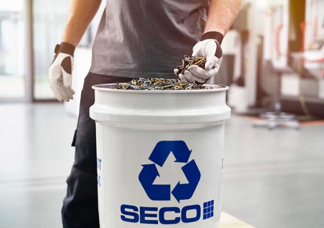 Recycling is van essentieel belang, omdat Seco Tools een ambitieus doel stelt voor een kringloopeconomie 6