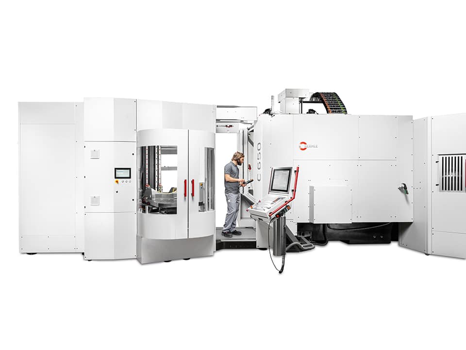 Handlingsysteem HS flex heavy - de Hermle automatiseringsoplossing met een transportgewicht tot 1200 kg 2