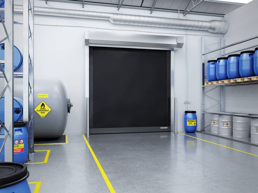 ASSA ABLOY pakt als enige op de markt uit met volledig ATEX-gecertificeerde snelroldeuren 1