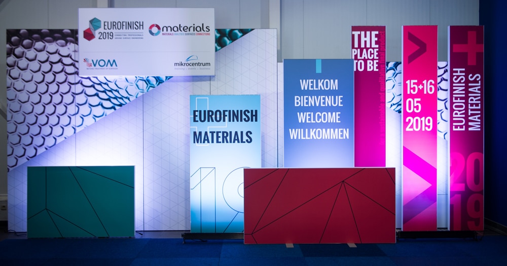 Materials+Eurofinish+Surface vindt dit jaar plaats op 15 en 16 september 1