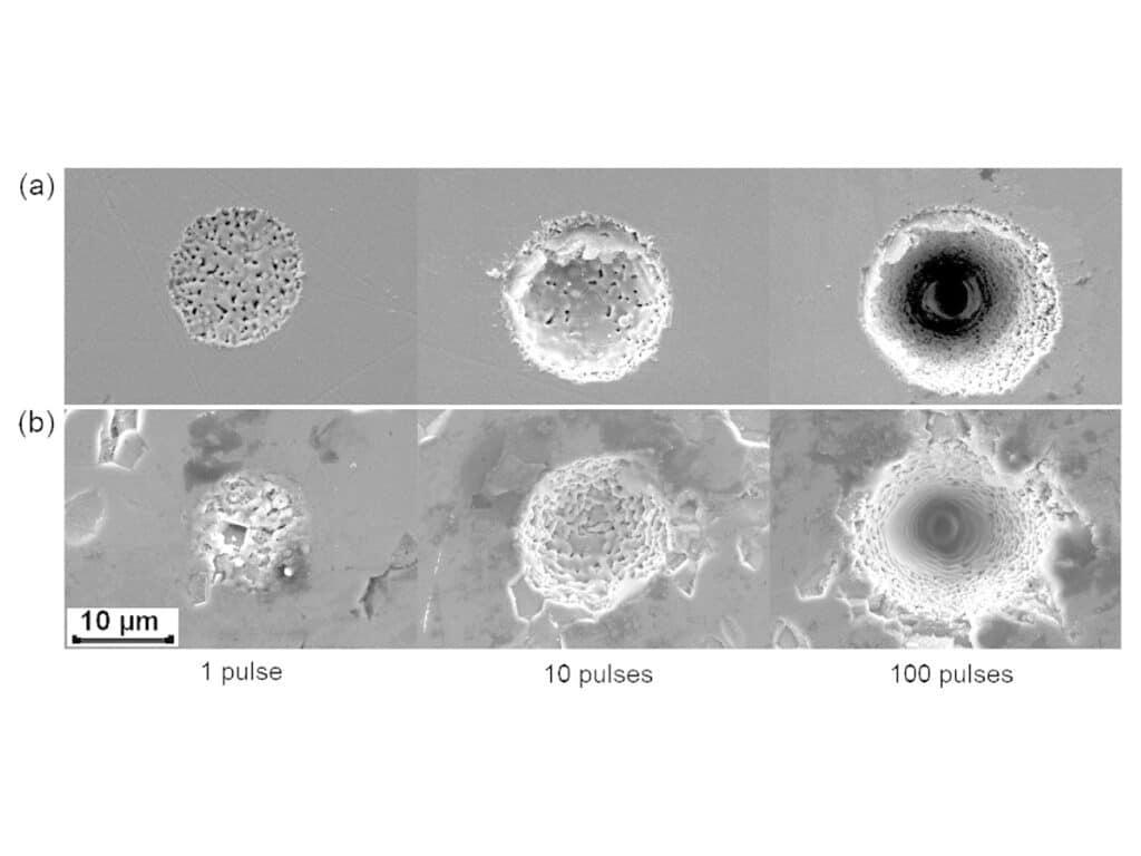Selectieve oppervlaktebewerking van nanocomposiet met ultrasnelle laser 4