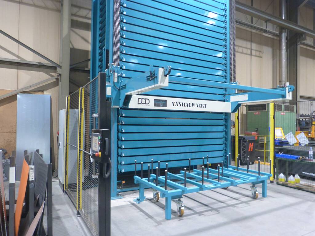 Platen en klein materiaal compact opslaan 1