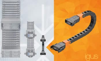 Binnen enkele seconden aangesloten: kleine plug-in kabelrups van igus bespaart 80% montagetijd 7