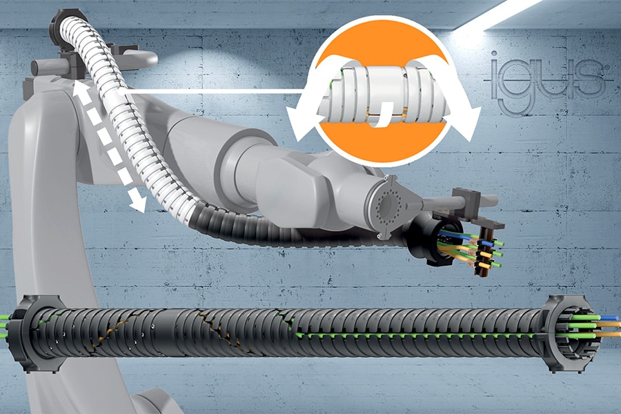 Flexibiliteit en veiligheid hand in hand bij 3D-kabelrupsen voor robots 1