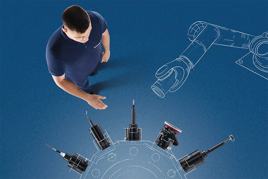 Automatiseren in fijnafwerking ? Ontbramen met Cobot of Robot ? R-EMENDO tools  van SCHUNK!  1