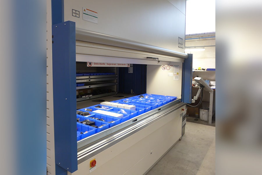 100 m² aan magazijnruimte samenbrengen in één magazijntoren van 9 m²