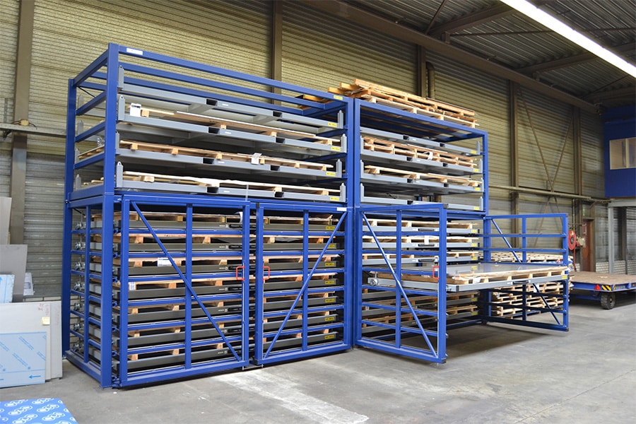 Opslagsystemen op maat voor metalen platen, profielen en buizen 2