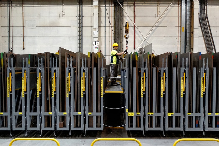 Opslagsystemen op maat voor metalen platen, profielen en buizen