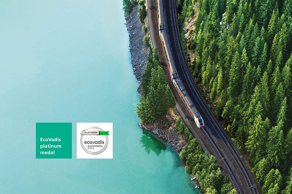 Siemens bekroond met platina medaille in EcoVadis Sustainability Rating 2024