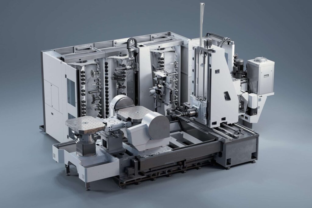 Volledige bewerking van grote onderdelen in een compact bewerkingscentrum 1