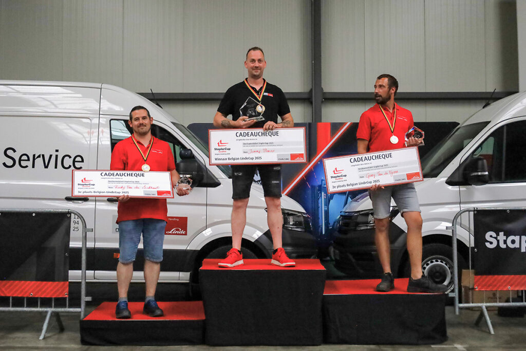 Jimmy Vleminx uit Neeroeteren wint BK heftruckrijden 1