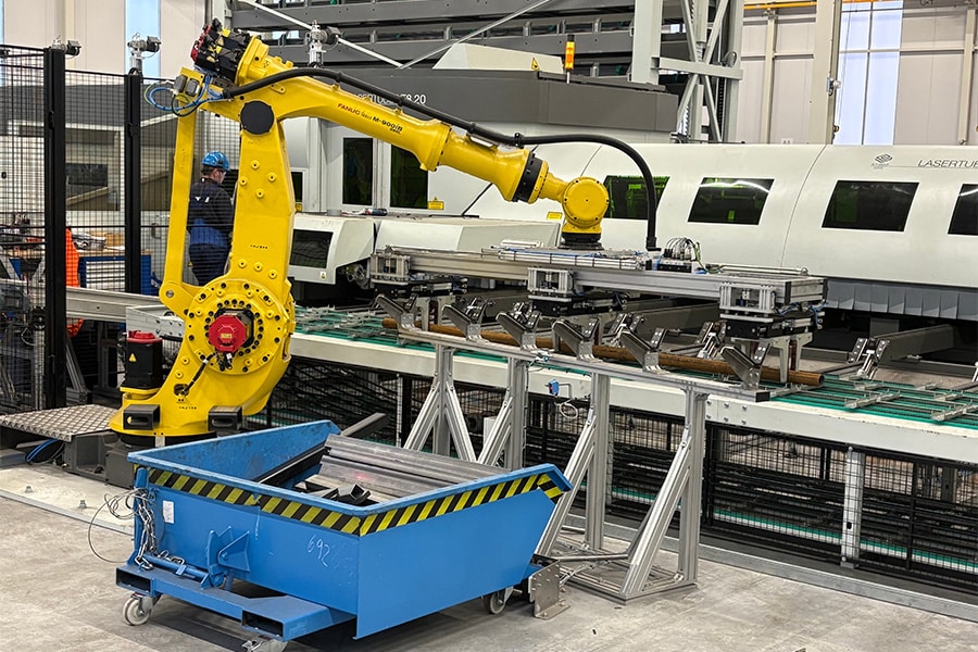 Volautomatische productiecel draait op innovatieve buislasertechnologie 2