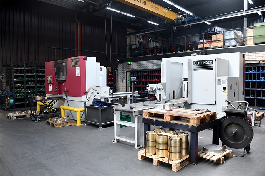 Zaagmachines zitten de productie als gegoten