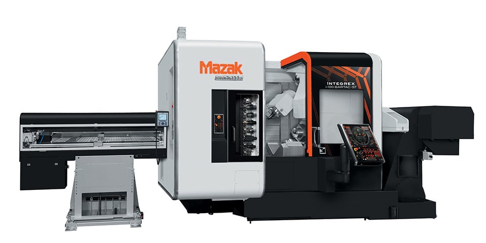 Mazak integreert de INTEGREX i-100 met de BARTAC transportband 14